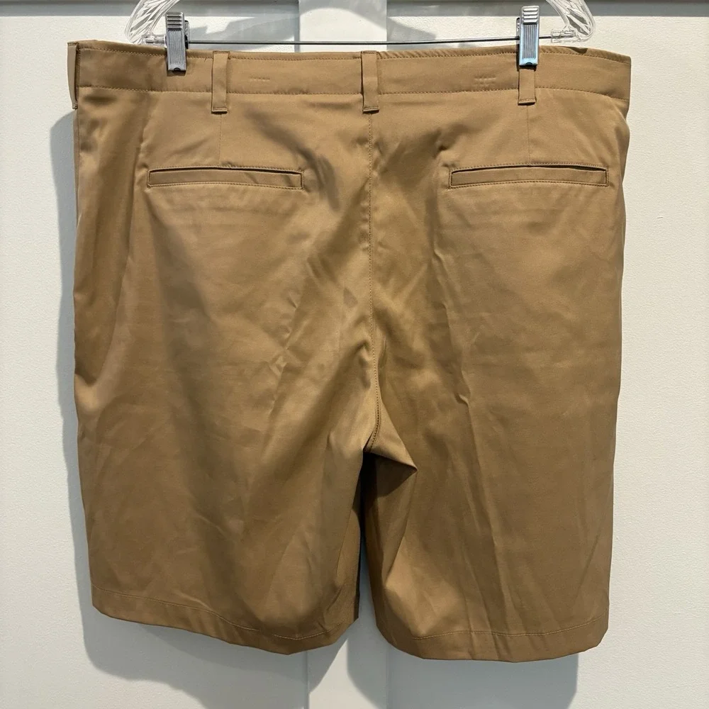 BCG Golf Shorts Men 40 Tan Khaki Performance Stretch 9